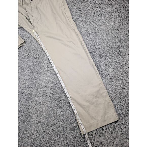 Gap Pants Mens 32X32 Beige Khakis Straight Fit Classiccore Casual Preppy Work - Picture 8 of 10